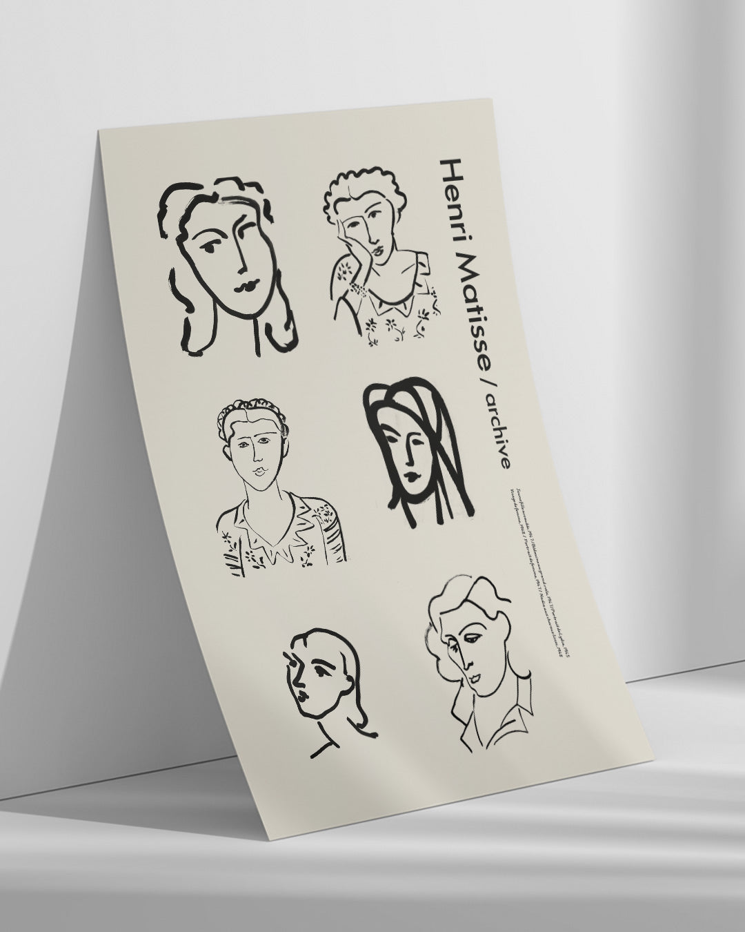 【限定セット】Archive Portrait Posterアートポスター【Henri Matisse│アンリ・マティス】（100×69cm）