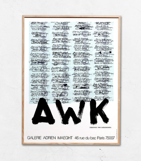 【フレームセット】GASIOROWSKI, A.W.K.アートポスター（56cm×74.5cm）